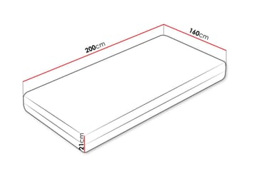 Flynt Fjærmadrass 160x200 cm - Hvid - Møbler - Senge - Madrasser - Springmadras
