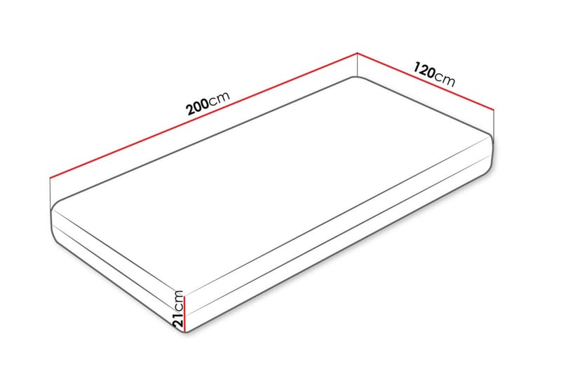 Flynt Fjedermadras 120x200 cm - Hvid - Møbler - Senge - Madrasser - Springmadras