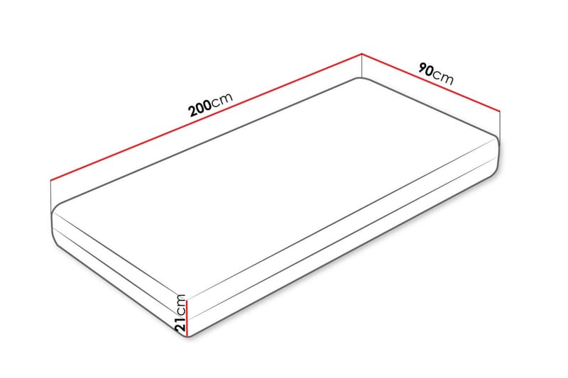 Flynt Fjedermadras 90x200 cm - Hvid - Møbler - Senge - Madrasser - Springmadras
