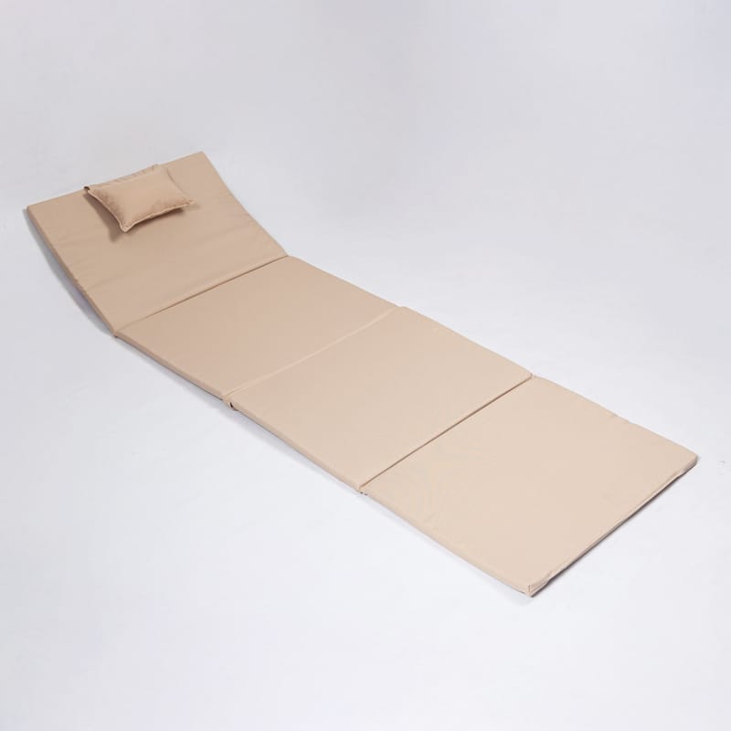 Foldeseng Kalune Design Myc06 (55 x 180 x 5 cm) Creme - Møbler - Senge - Madrasser - Skummadras