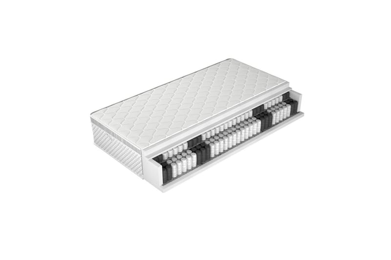 Freda Fjedermadras 120x200 cm - Hvid - Møbler - Senge - Madrasser - Springmadras