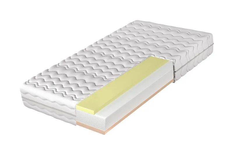 Fynlee Skummadrass 180x200 cm, Hvid