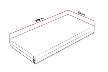 Galo Fjærmadrass 80x200 cm - Hvid - Møbler - Senge - Madrasser - Springmadras