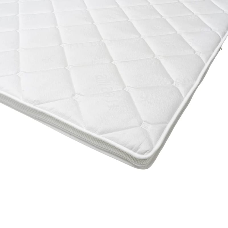 HVILA Duo topmadras vendbar sommer- og vinterside, 180x200 cm – 7 cm blød/mellem, polyetherskum, vaskbart betræk - Møbler - Senge - Madrasser - Topmadras