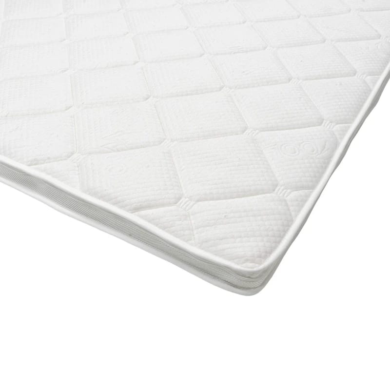 HVILA Duo topmadras vendbar sommer- og vinterside, 180x200 cm – 7 cm blød/mellem, polyetherskum, vaskbart betræk - Møbler - Senge - Madrasser - Topmadras