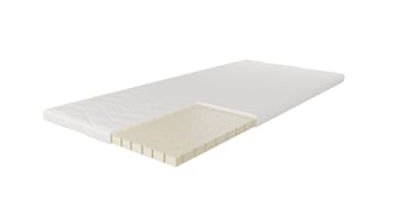 HVILA Latex topmadras i punktelastisk latex 90x200 cm – 7 cm mellem/fast, vaskbart betræk - Møbler - Senge - Madrasser - Topmadras