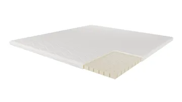 HVILA Latex topmadras i punktelastisk latex 160x200 cm – 7 cm mellem/fast, vaskbart betræk - Møbler - Senge - Madrasser - Topmadras