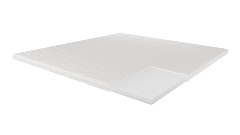 HVILA Topmadras 160x200 cm – 7 cm polyetherskum, blød/medium med vaskbart betræk - Møbler - Senge - Madrasser - Skummadras
