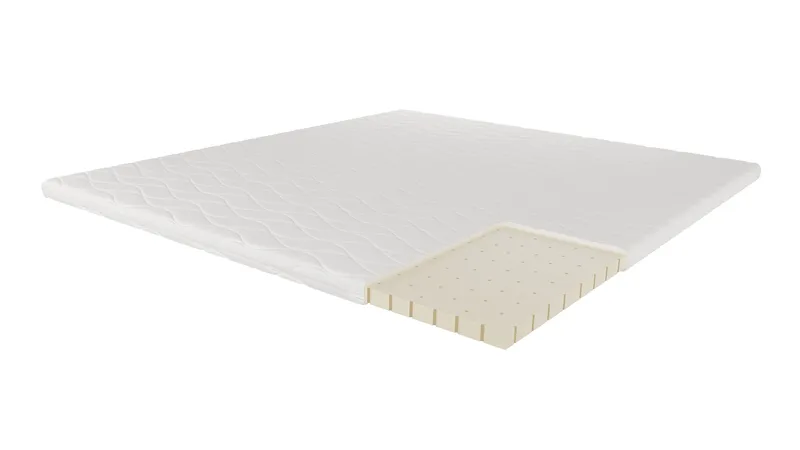 HVILA Topmadras 180x200 cm – 7 cm Medium/Fast punktelastisk latex med vaskbart betræk - M øbler - Senge - Madrasser - Topmadras