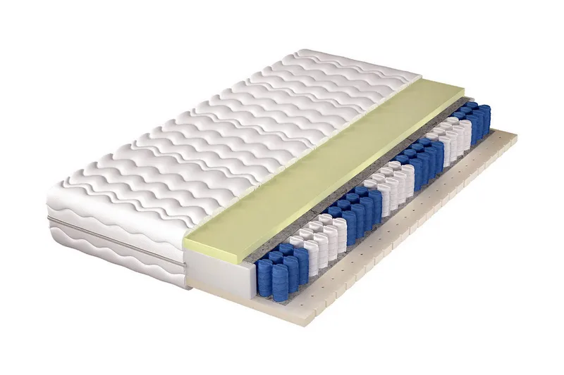 Jaclyn Fjedermadras 120x200 cm, Hvid