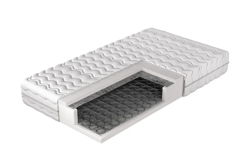 Lourosa Fjedermadras 70x200 cm, Hvid