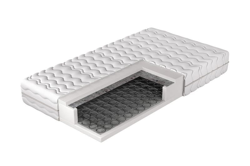 Lourosa Fjedermadras 70x200 cm, Hvid