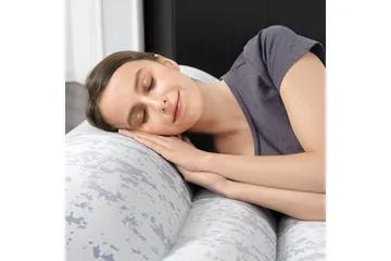Tritech Airbed Queen Fashion Flock Oppustelig madras Grå - Bestway - Møbler - Senge - Madrasser - Luftmadrasser