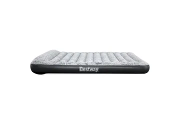Tritech Airbed Queen Fashion Flock Oppustelig madras Grå - Bestway - Møbler - Senge - Madrasser - Luftmadrasser