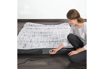 Tritech Airbed Queen Fashion Flock Oppustelig madras Grå - Bestway - Møbler - Senge - Madrasser - Luftmadrasser