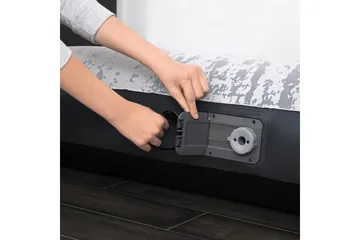 Tritech Airbed Queen Fashion Flock Oppustelig madras Grå - Bestway - Møbler - Senge - Madrasser - Luftmadrasser