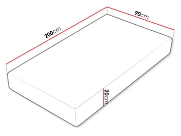 madras Madras CULTURE 20 LATEX H3 rullet 90x200 cm - Møbler - Senge - Madrasser - Skummadras