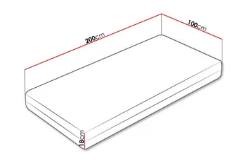 Arigna Skummadras 100x200 cm - Møbler - Senge - Madrasser - Skummadras