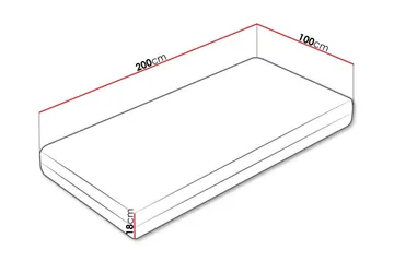 Arigna Skummadras 100x200 cm - Møbler - Senge - Madrasser - Skummadras