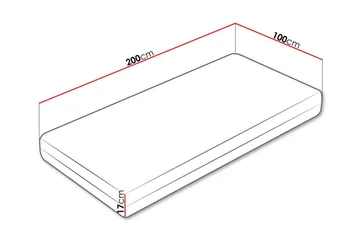 Arigna Skummadras 100x200 cm - Møbler - Senge - Madrasser - Skummadras