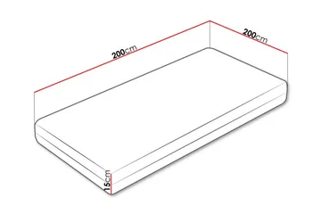 Arigna Skummadras 200x200 cm - Møbler - Senge - Madrasser - Skummadras
