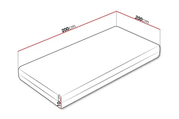 Arigna Skummadras 200x200 cm - Møbler - Senge - Madrasser - Skummadras