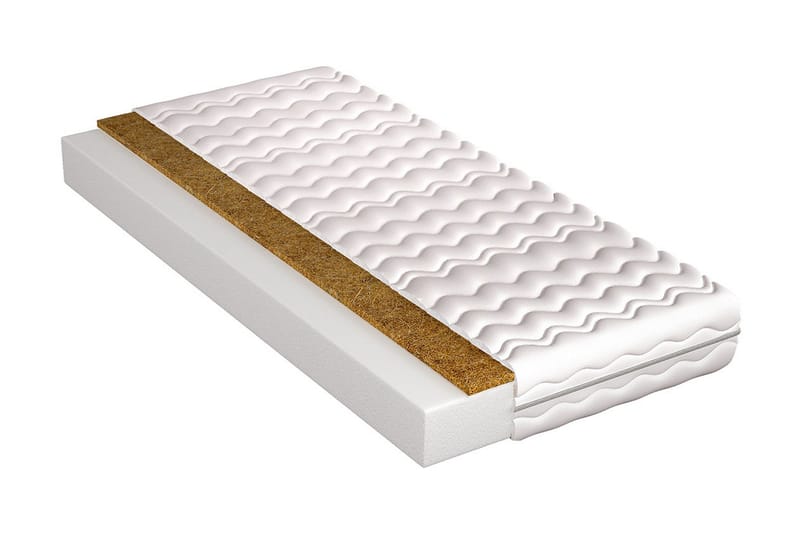 Artino Madras 90x200x10 Skum - Hvid - Møbler - Senge - Madrasser - Skummadras