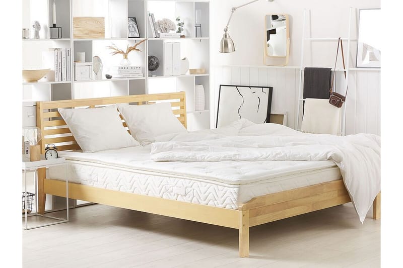 Luxusa Skummadras 140x200 cm med Aftageligt Betræk - Beige - Møbler - Senge - Madrasser - Skummadras