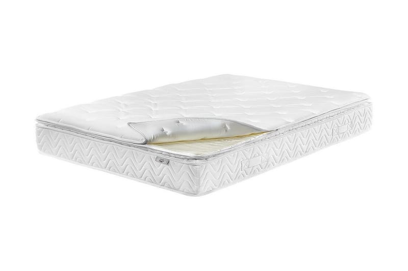 Luxusa Skummadras 160x200 cm med Aftageligt Betræk - Beige - Møbler - Senge - Madrasser - Skummadras