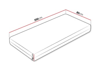 Solklint Fjærmadrass 80x200 cm - Hvid - Møbler - Senge - Madrasser - Springmadras