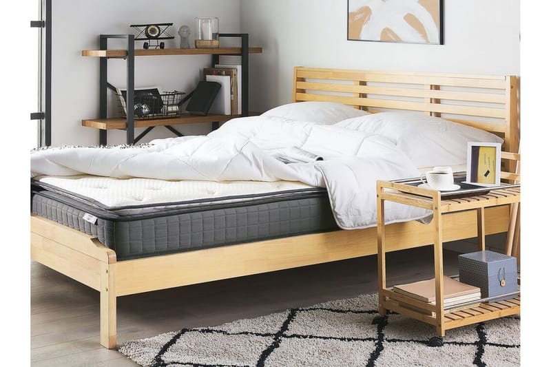 Acharm Springmadras 180x200 cm Middelfast Memoryskum - Hvid - Møbler - Senge - Madrasser - Springmadras