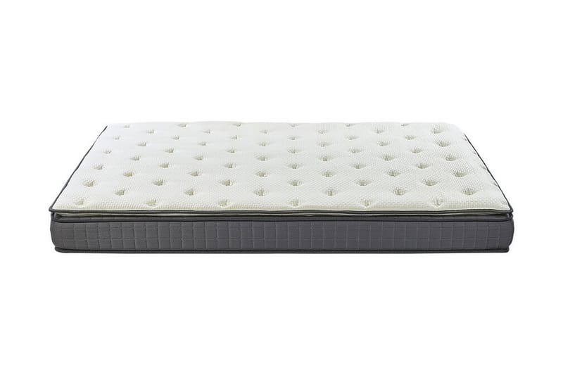 Acharm Springmadras 180x200 cm Middelfast Memoryskum - Hvid - Møbler - Senge - Madrasser - Springmadras