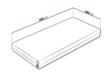 Arigna Springmadras 200x200 cm - Møbler - Senge - Madrasser - Springmadras