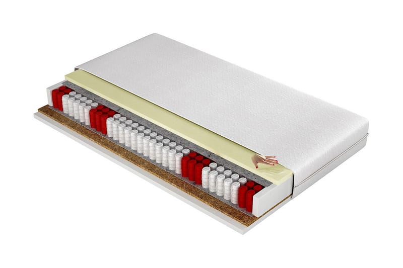 Billok Madras 180x200 cm, Hvid