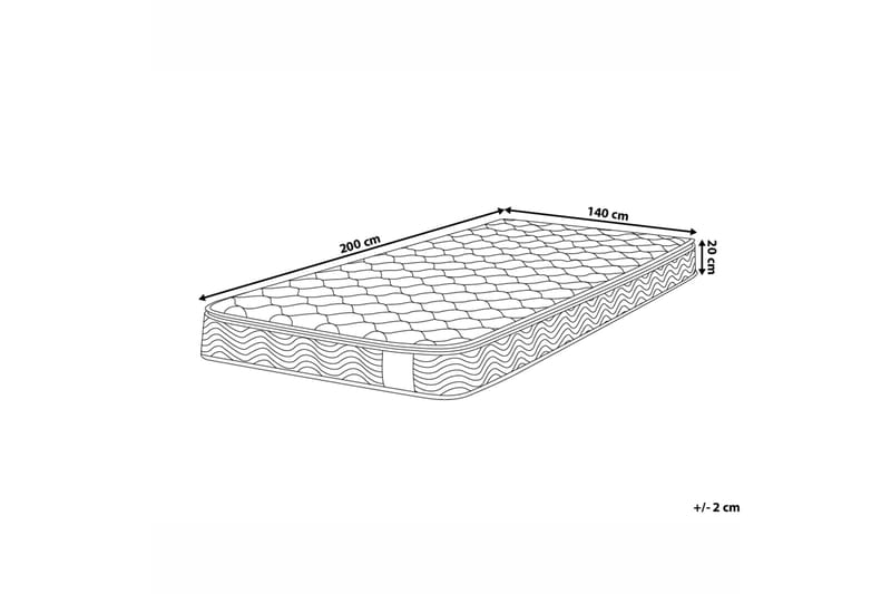 Brathay foråret madras Fast 140x200 cm - Hvid - Møbler - Senge - Madrasser - Springmadras