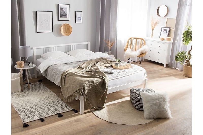Cipperly Elastisk madras fast 160x200 cm - Hvid - Møbler - Senge - Madrasser - Springmadras
