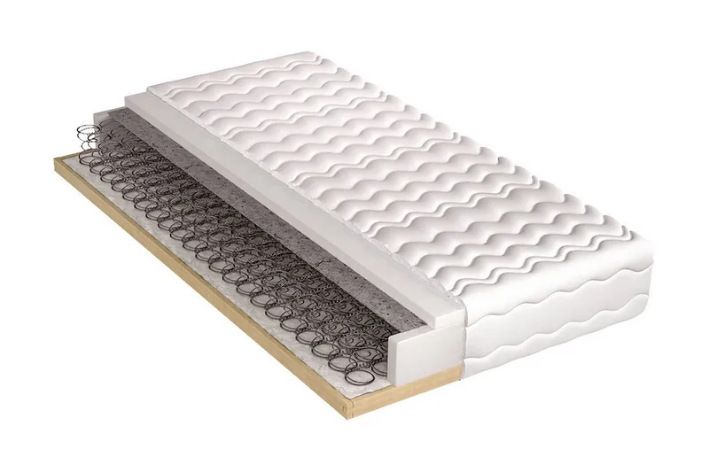 Hela madras 200x80x21 cm - Grå / Hvid - Møbler - Senge - Madrasser - Springmadras