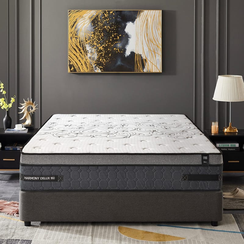 Springmadras HOME4YOU Harmony Delux 180x200x30 cm - Møbler - Senge - Madrasser - Topmadras