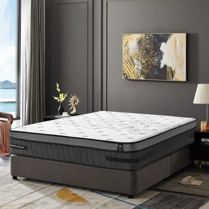 Springmadras HOME4YOU Harmony Delux 180x200x30 cm - Møbler - Senge - Madrasser - Topmadras