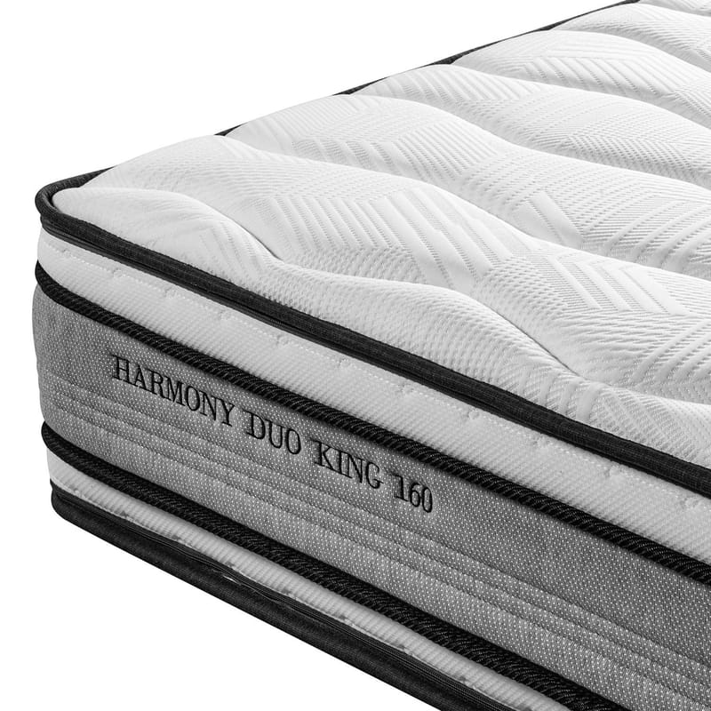Springmadras HOME4YOU Harmony Duo King vendbar 180x200x30 cm - Møbler - Senge - Madrasser - Topmadras