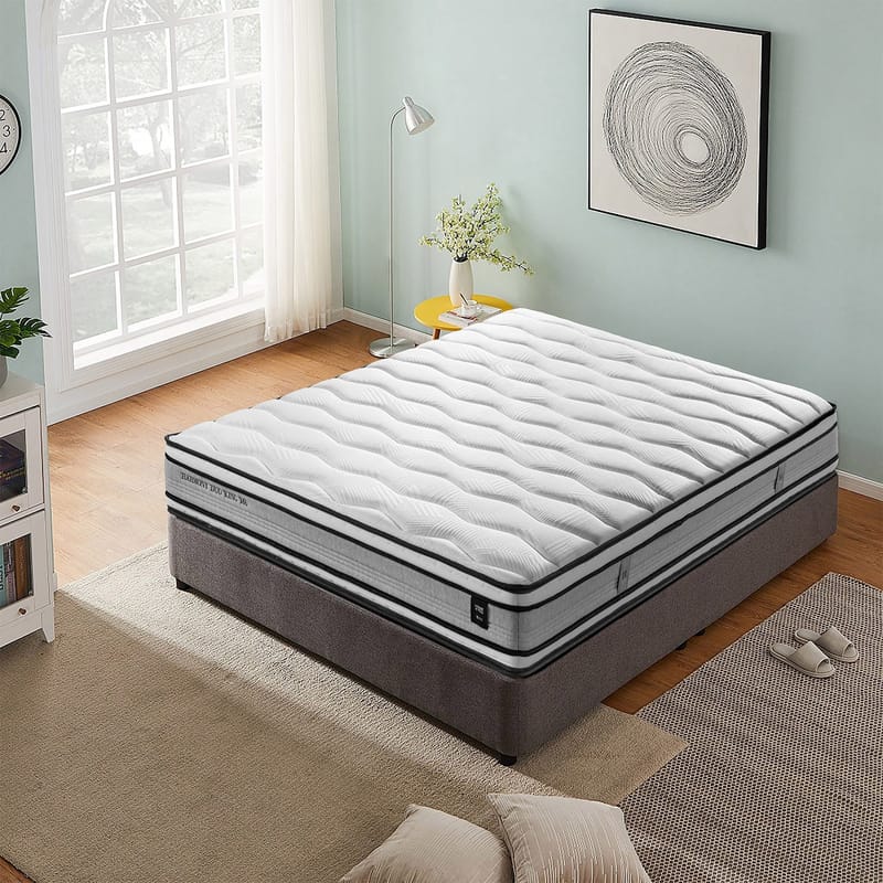 Springmadras HOME4YOU Harmony Duo King vendbar 180x200x30 cm - Møbler - Senge - Madrasser - Topmadras