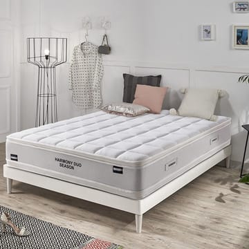 Springmadras HOME4YOU Harmony Duo Season Vendbar 160x200x29 cm - Møbler - Senge - Madrasser - Topmadras