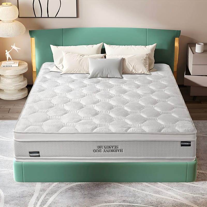 Springmadras HOME4YOU Harmony Duo Season Vendbar 160x200x29 cm - Møbler - Senge - Madrasser - Topmadras