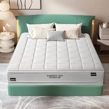 Springmadras HOME4YOU Harmony Duo Season Vendbar 90x200x29 cm - Møbler - Senge - Madrasser - Topmadras