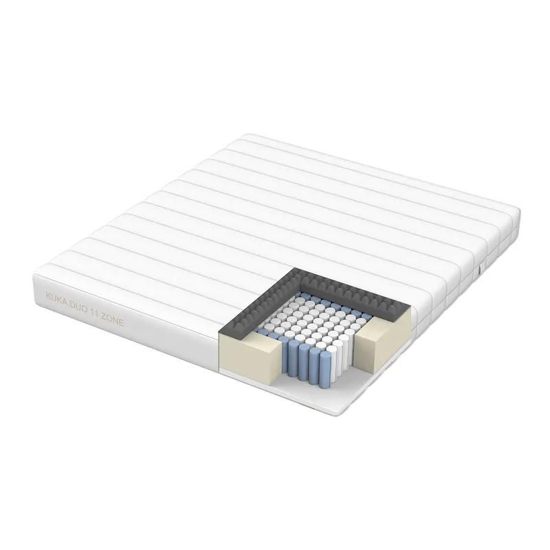 Springmadras Kuka Duo 11 zoner 90x200x19 cm, undefined