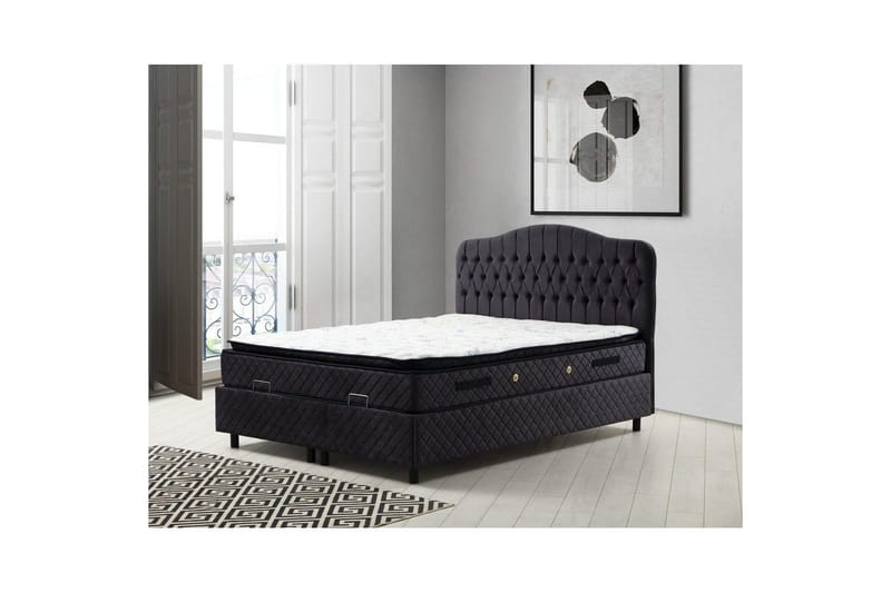 Subato Topmadras 140x200 cm - Antracit - Møbler - Senge - Madrasser - Topmadras