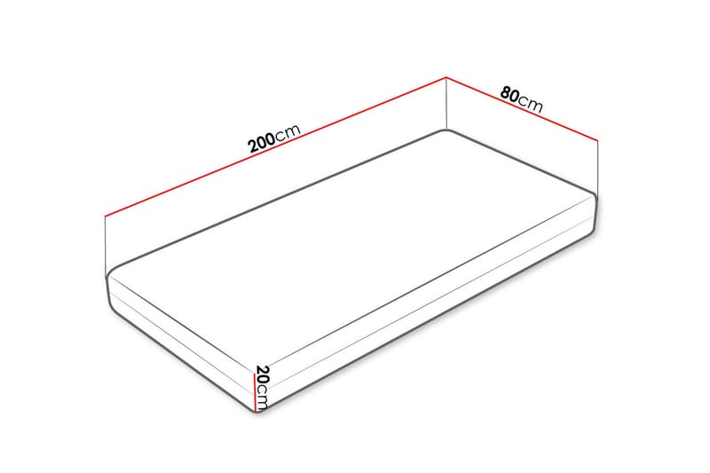 Freeland Pocketmadras Vinter Sommer 80x200 cm - Hvid - Møbler - Senge - Madrasser - Topmadras