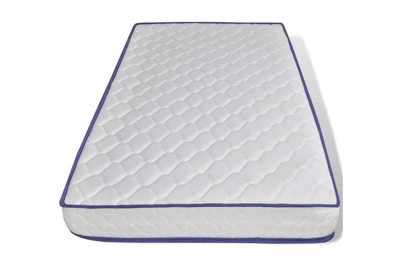 Hukommelsesskummadras 200 X 90 X 17 Cm - Hvid - Møbler - Senge - Madrasser - Topmadras