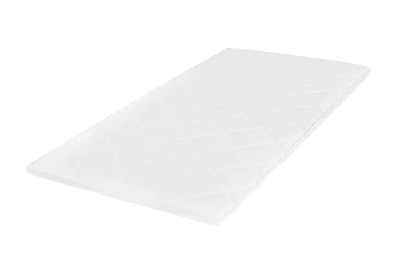 HVILA Duo topmadras vendbar sommer- og vinterside, 90x200 cm – 7 cm blød/mellem, polyetherskum, vaskbart betræk - Møbler - Senge - Madrasser - Topmadras