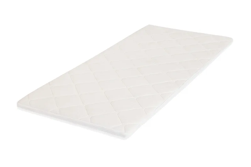 HVILA Duo topmadras vendbar sommer- og vinterside, 90x200 cm – 7 cm blød/mellem, polyetherskum, vaskbart betræk